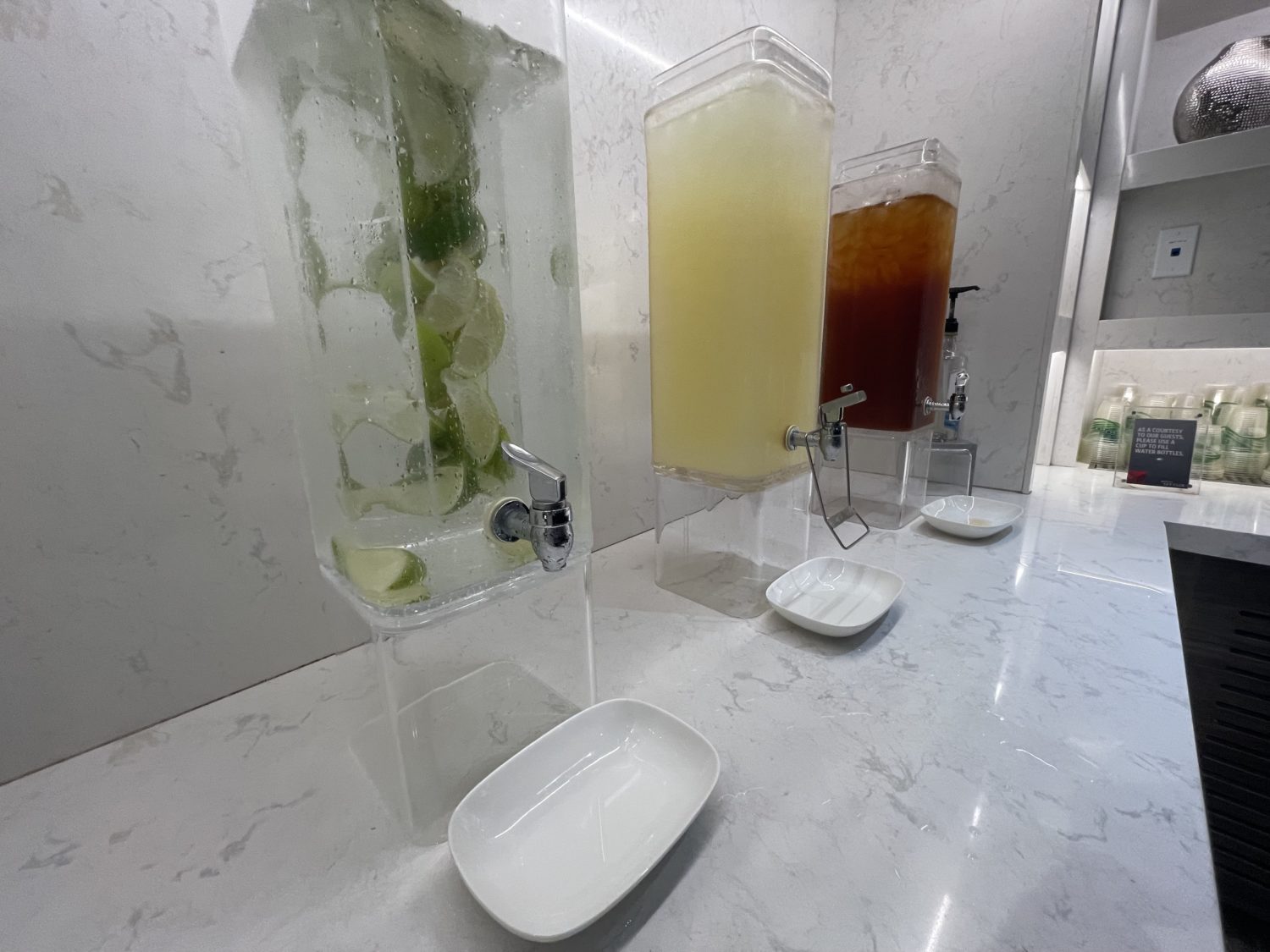 Atlanta Delta Sky Club drinks