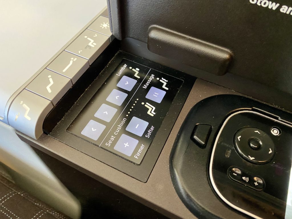 Swiss Business Class Seat Adjustor 