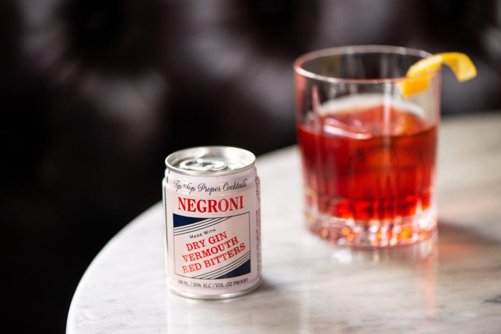 Delta Drink Menu tip top negroni