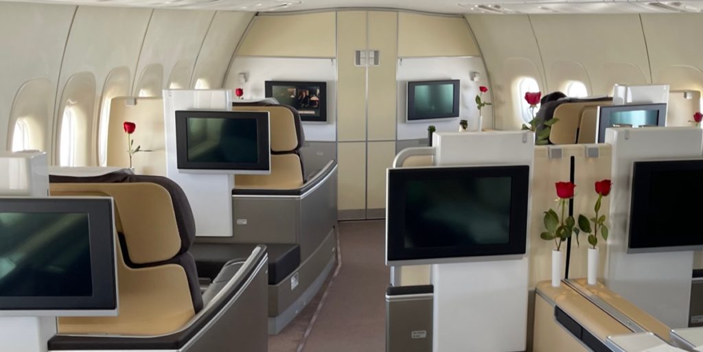 lufthansa first class cabin