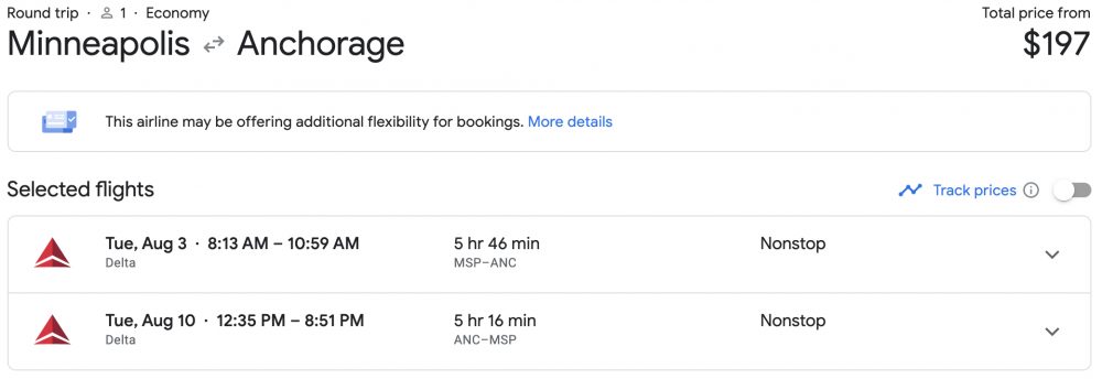 cheapest flights from MSP