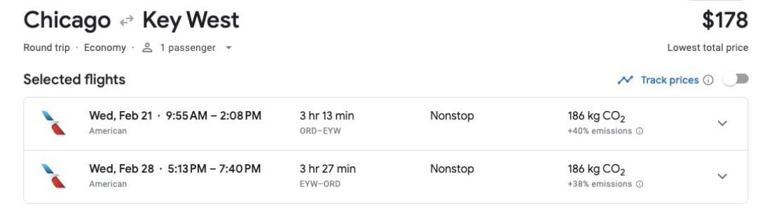 Florida Keys airfare