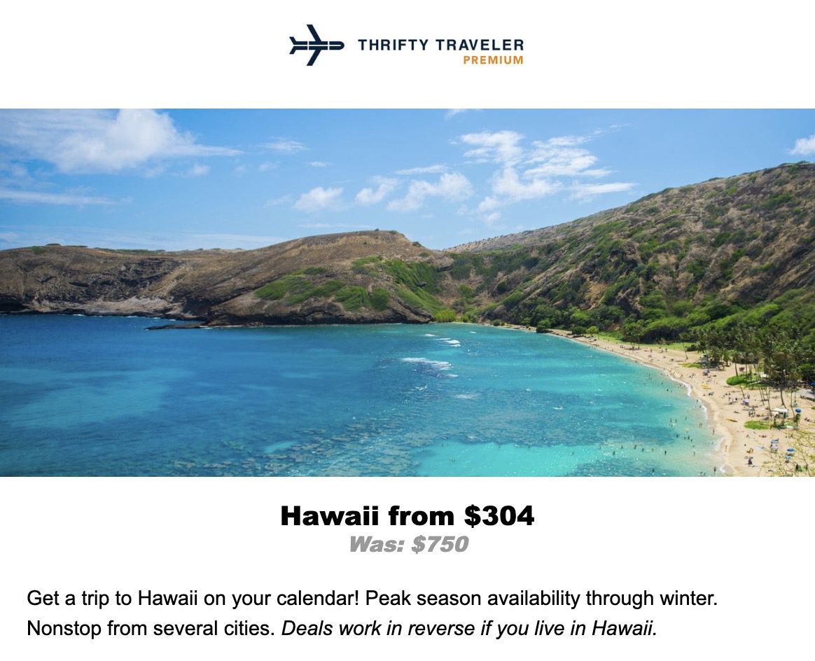 Hawaii flight deal