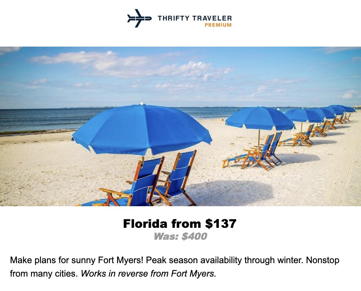 Fort Myers Florida flight deal