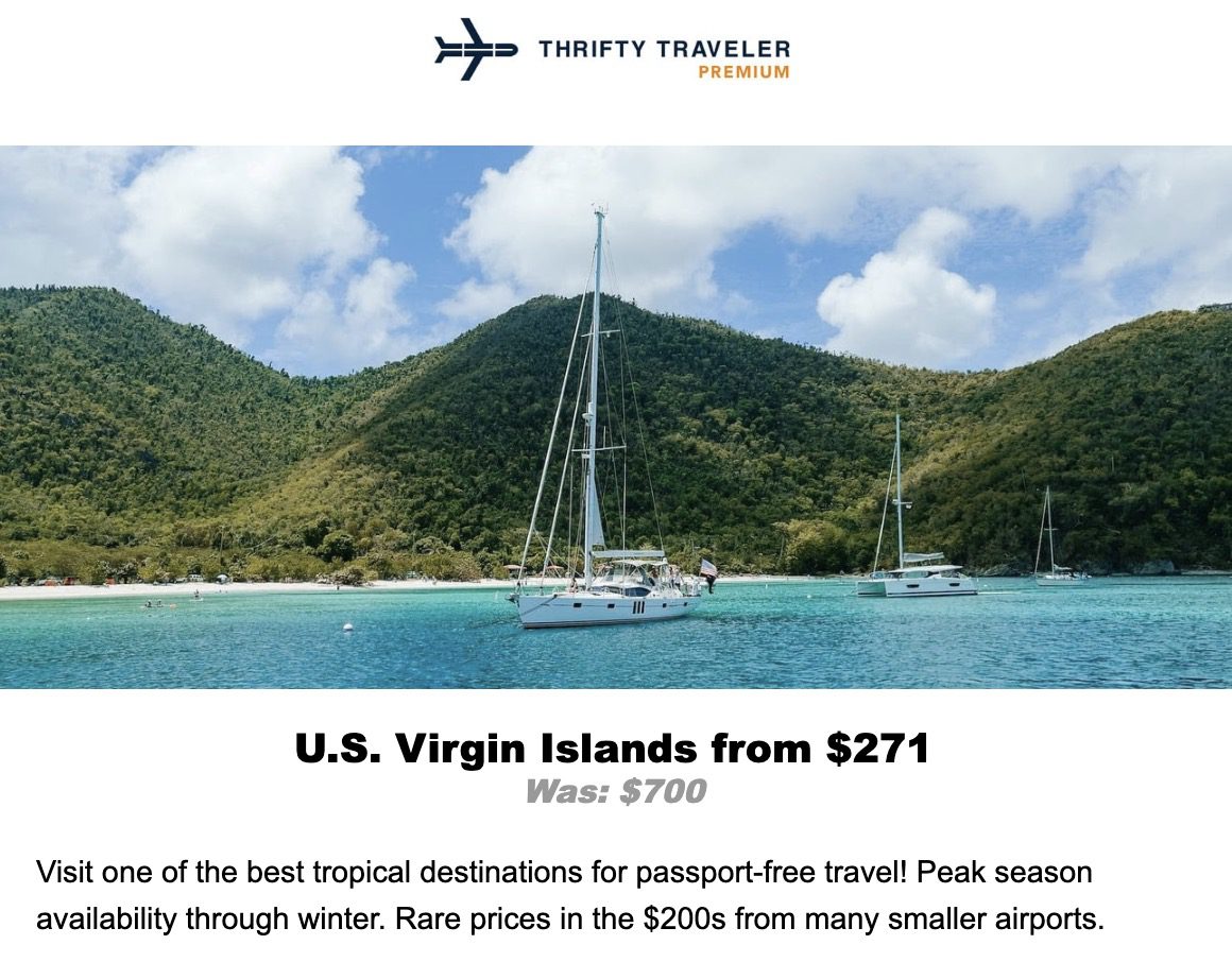 St. Croix flight deal