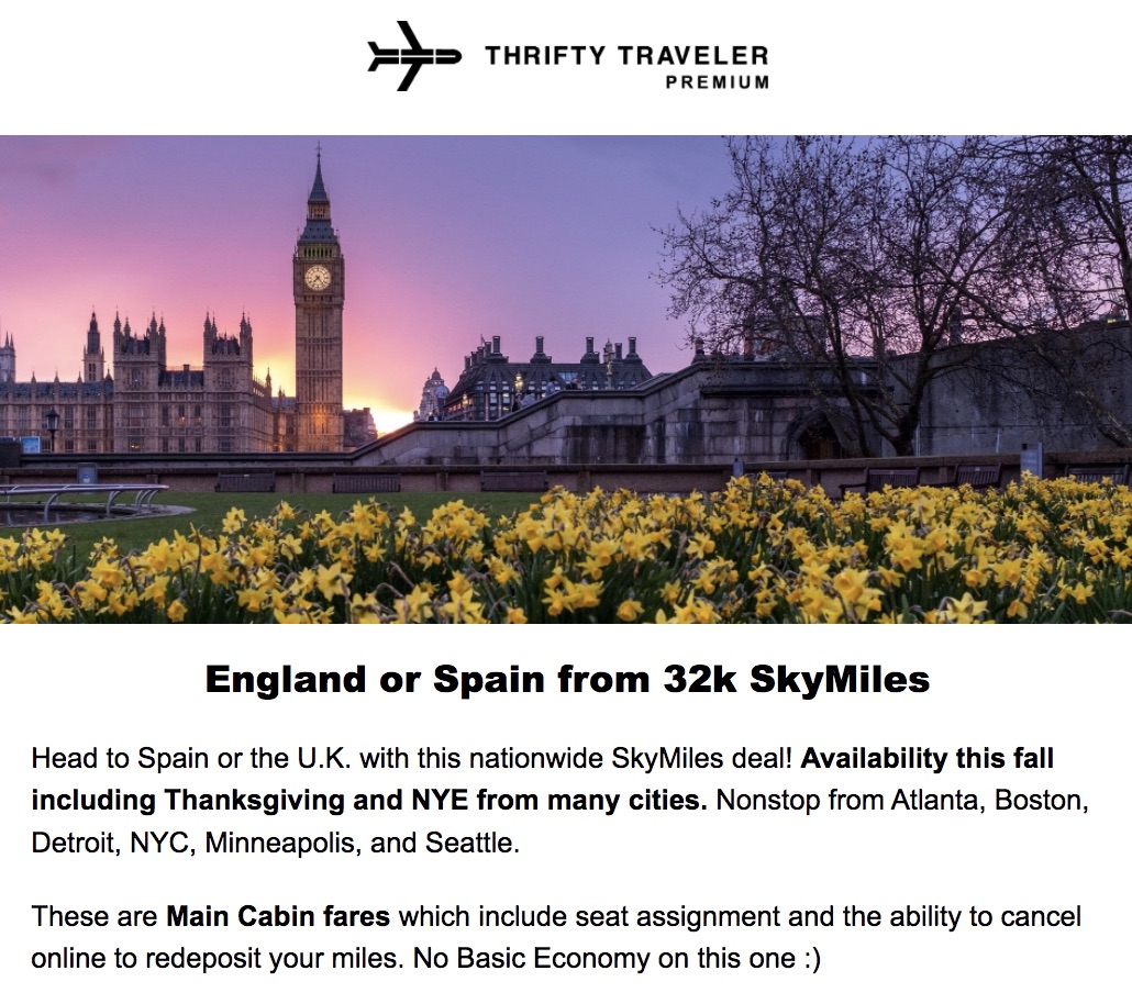 delta skymiles flash sale london and spain