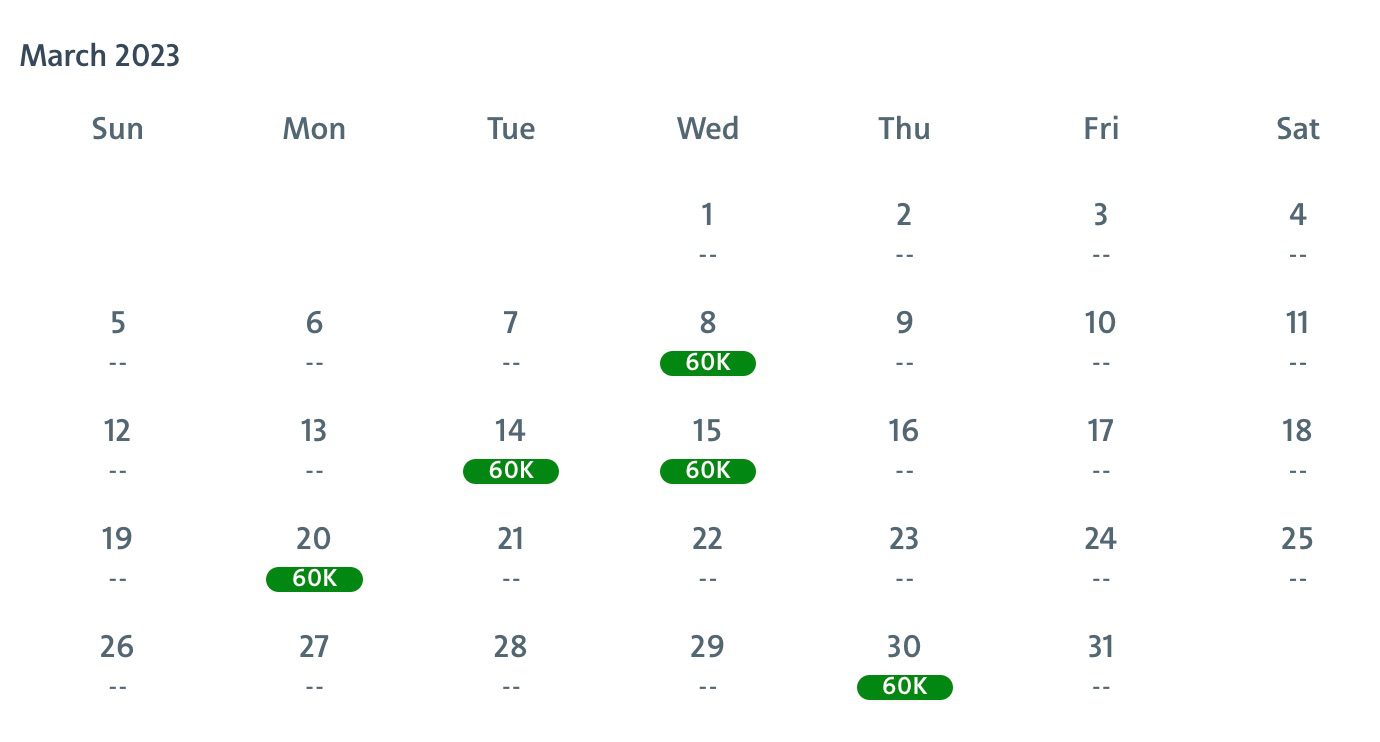 japan airlines business class availability chicago