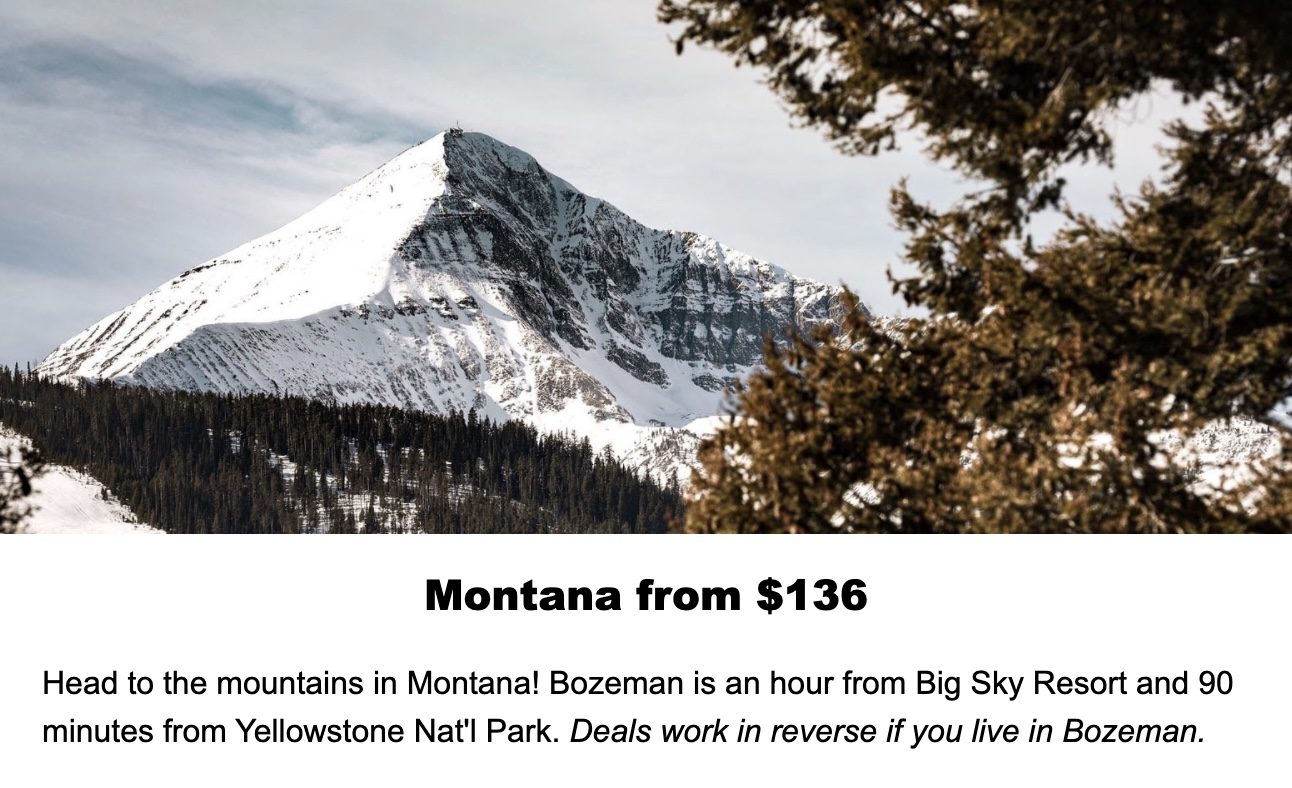 Cheap Flights to Bozeman