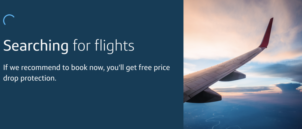 Capital One Travel Portal search loading