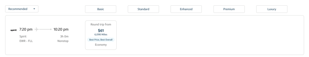 Capital One Travel Portal spirit