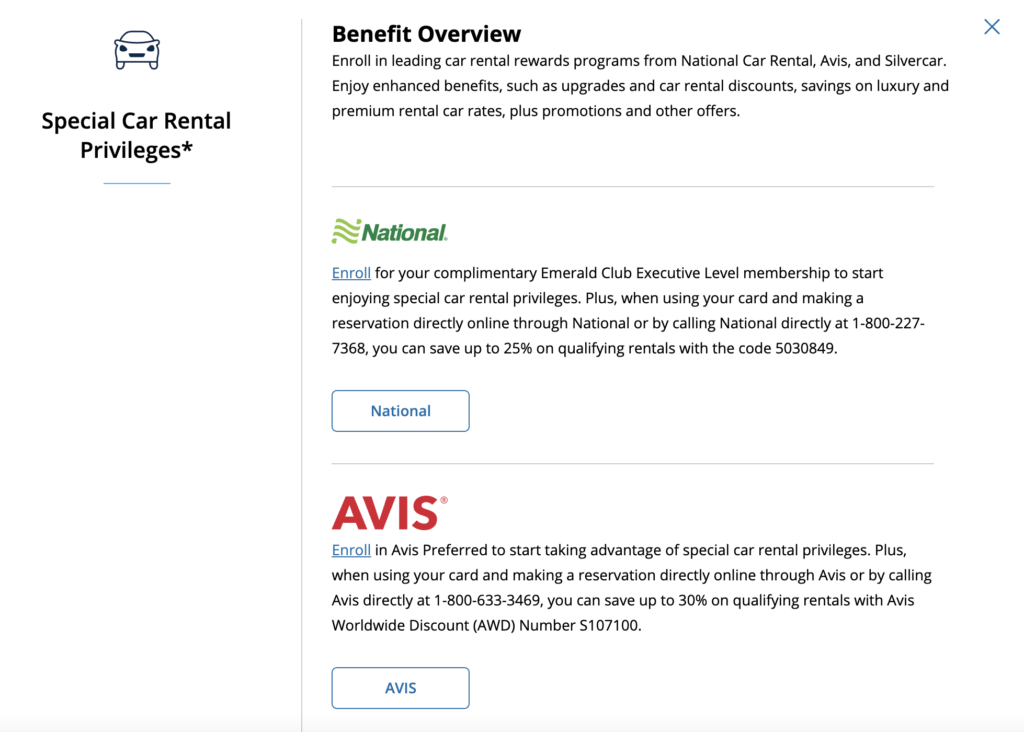 Chase Sapphire Reserve car rental privileges 
