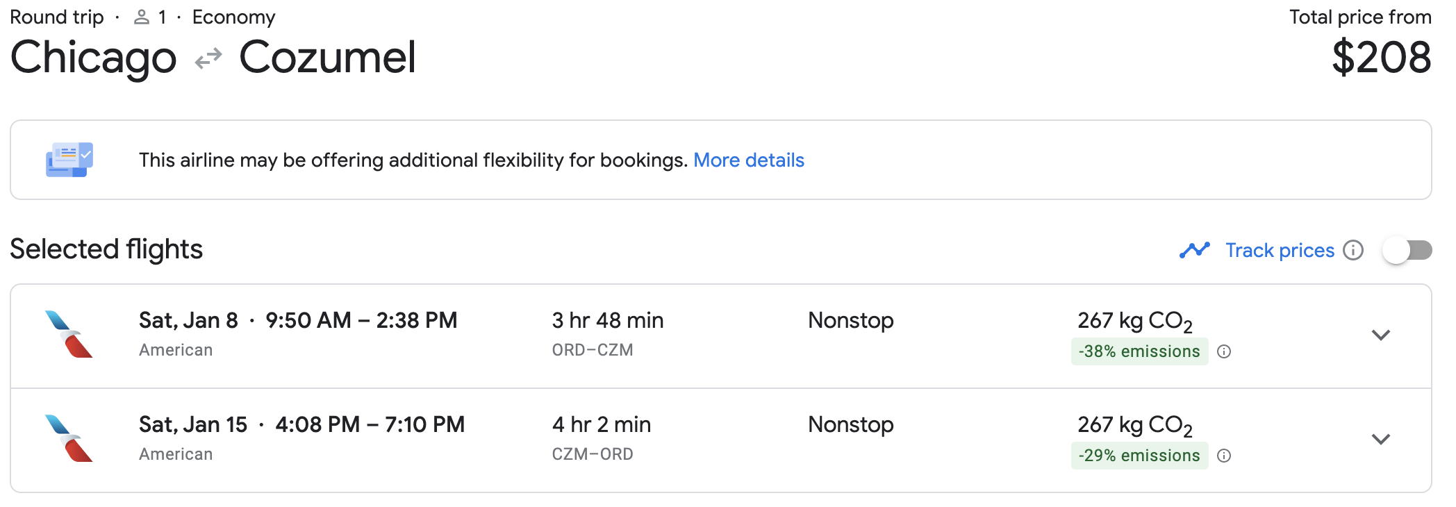 flight deal to cozumel