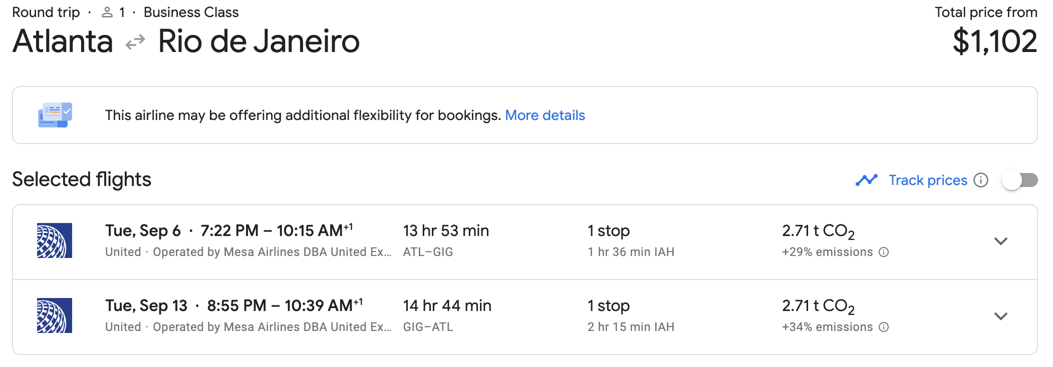 cheap business class flight to brazil