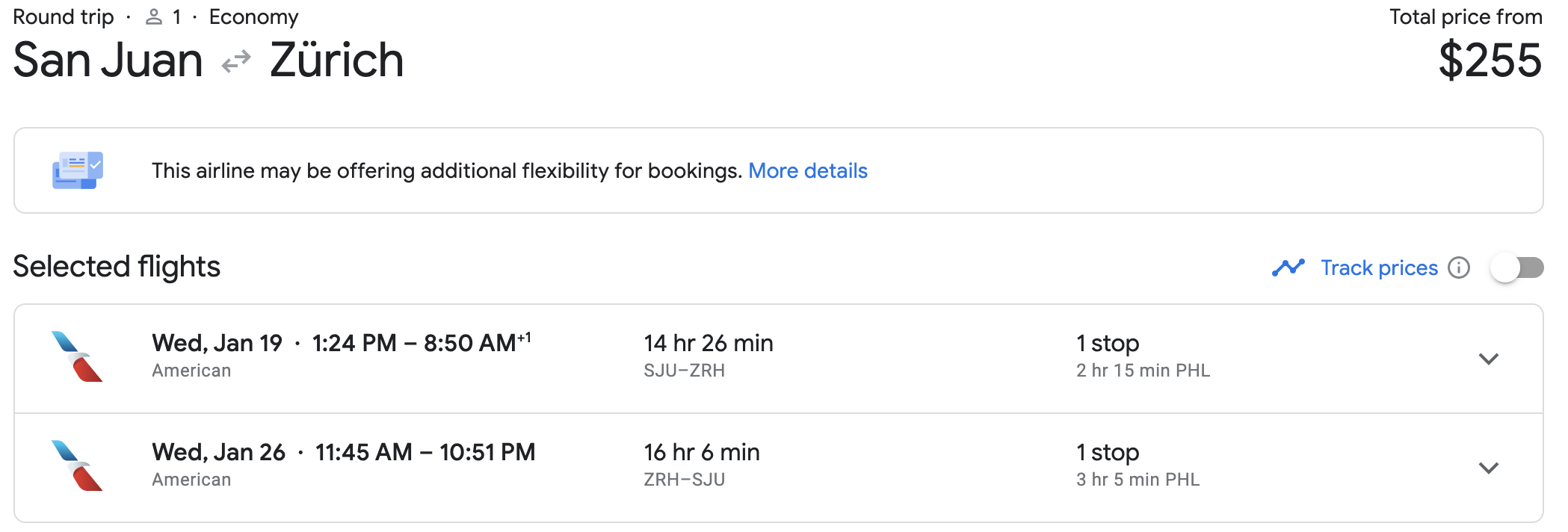 cheap flight to switzerland