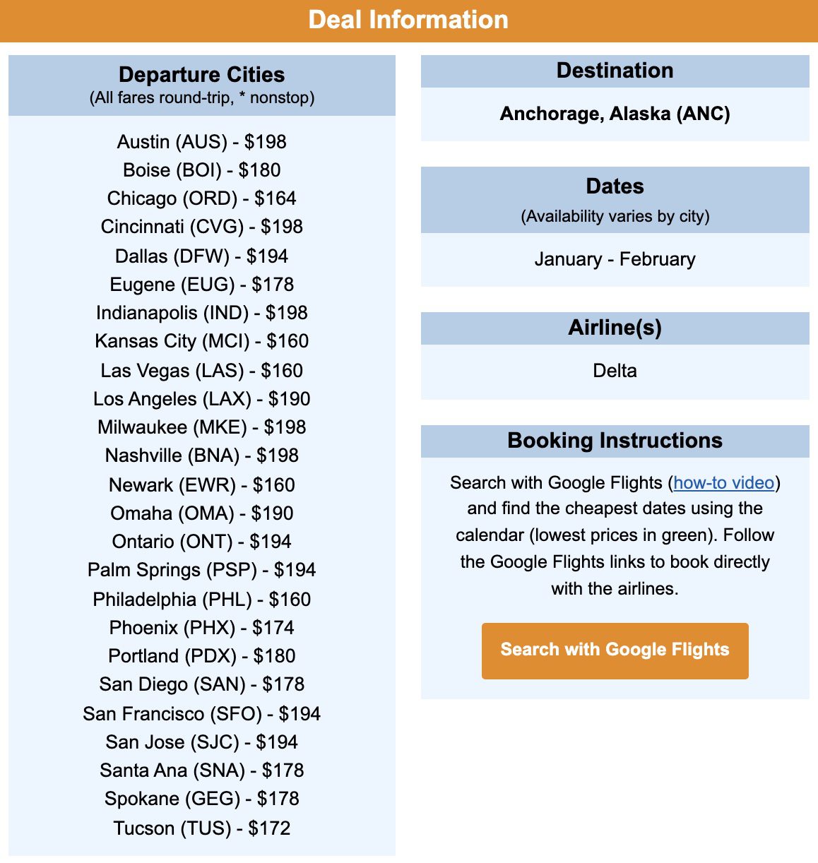 Cheap flights to Alaska