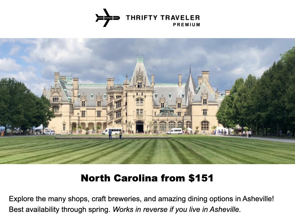 Cheap flights to Asheville
