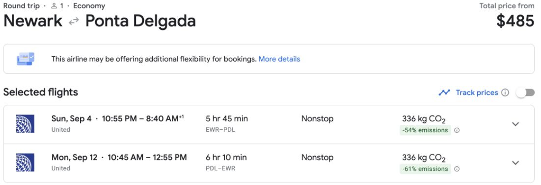 Cheap flights to the Azores