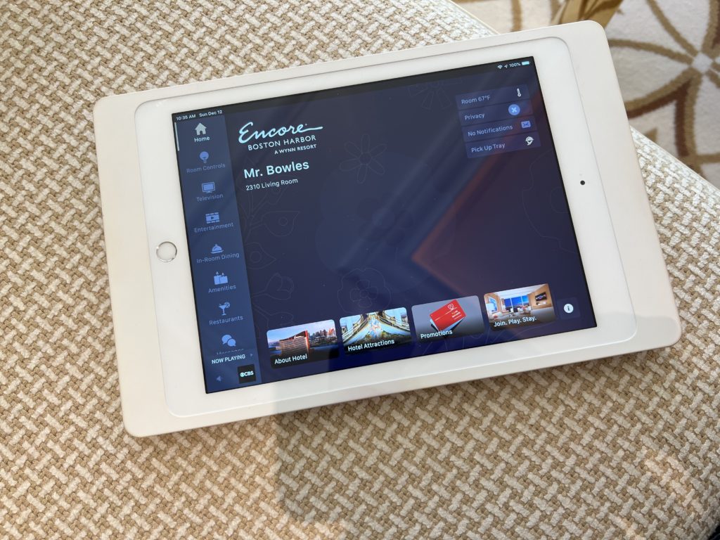 Encore Boston Harbor iPad