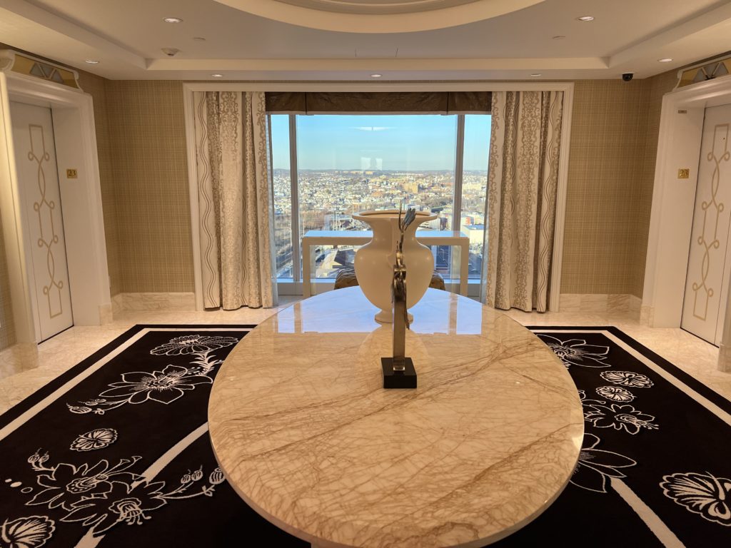 Encore Boston Harbor elevator lobby