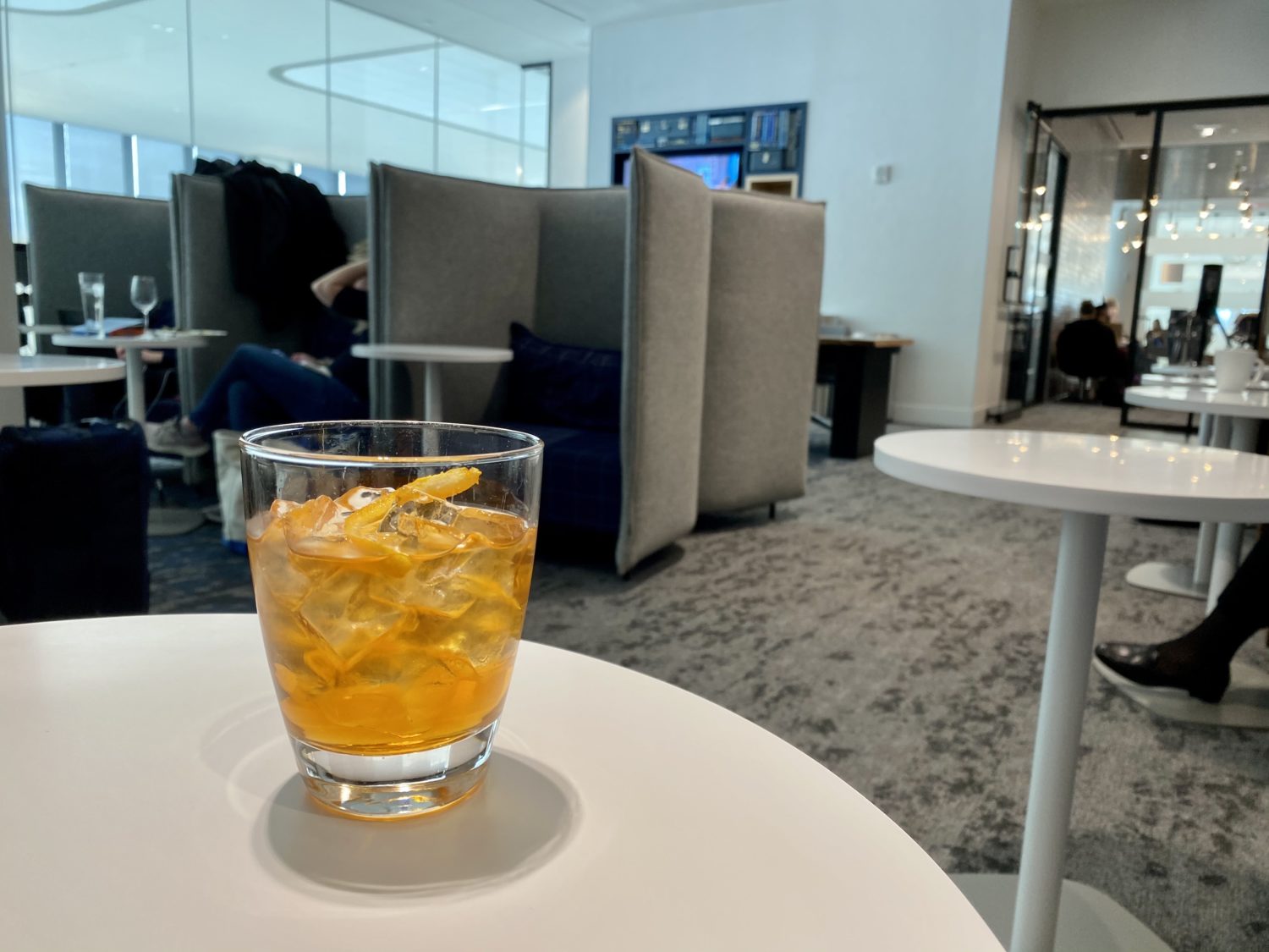 drink inside the LGA centurion lounge
