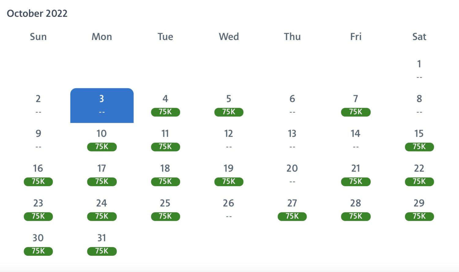QSuites availability