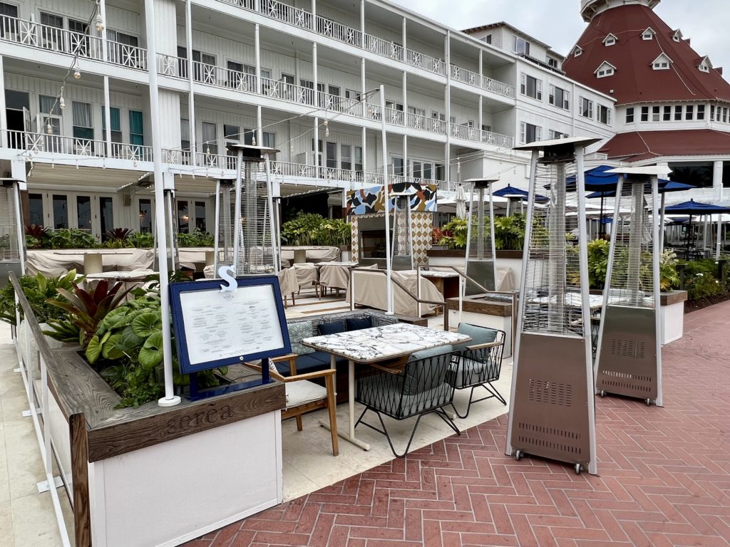 serea restaurant at hotel del coronado
