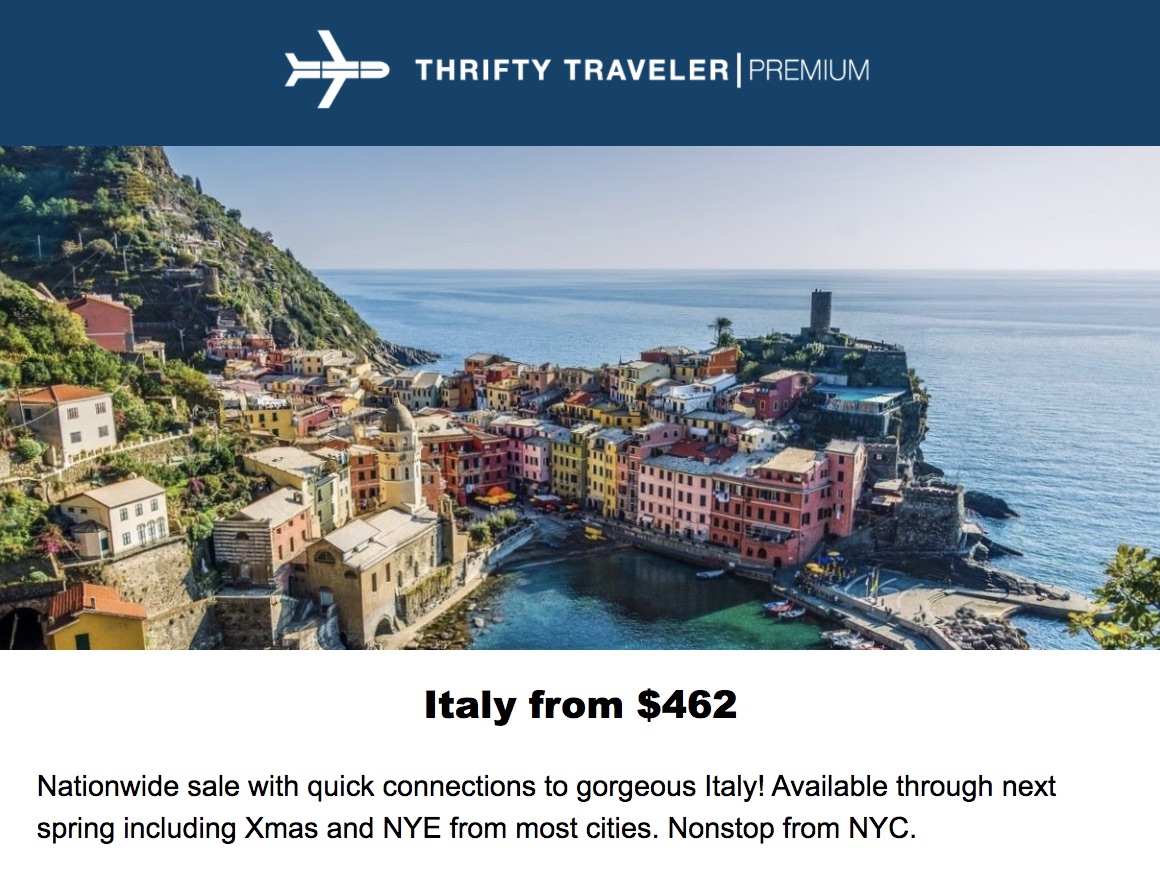 italy premium deal