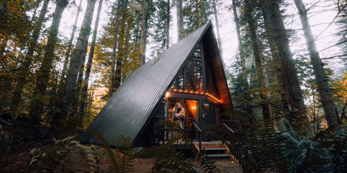 airbnb in the woods