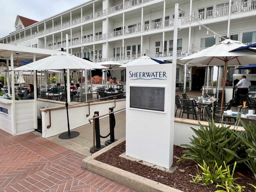 hotel del coronado sheerwater restaurant
