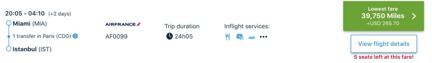 air france business class example