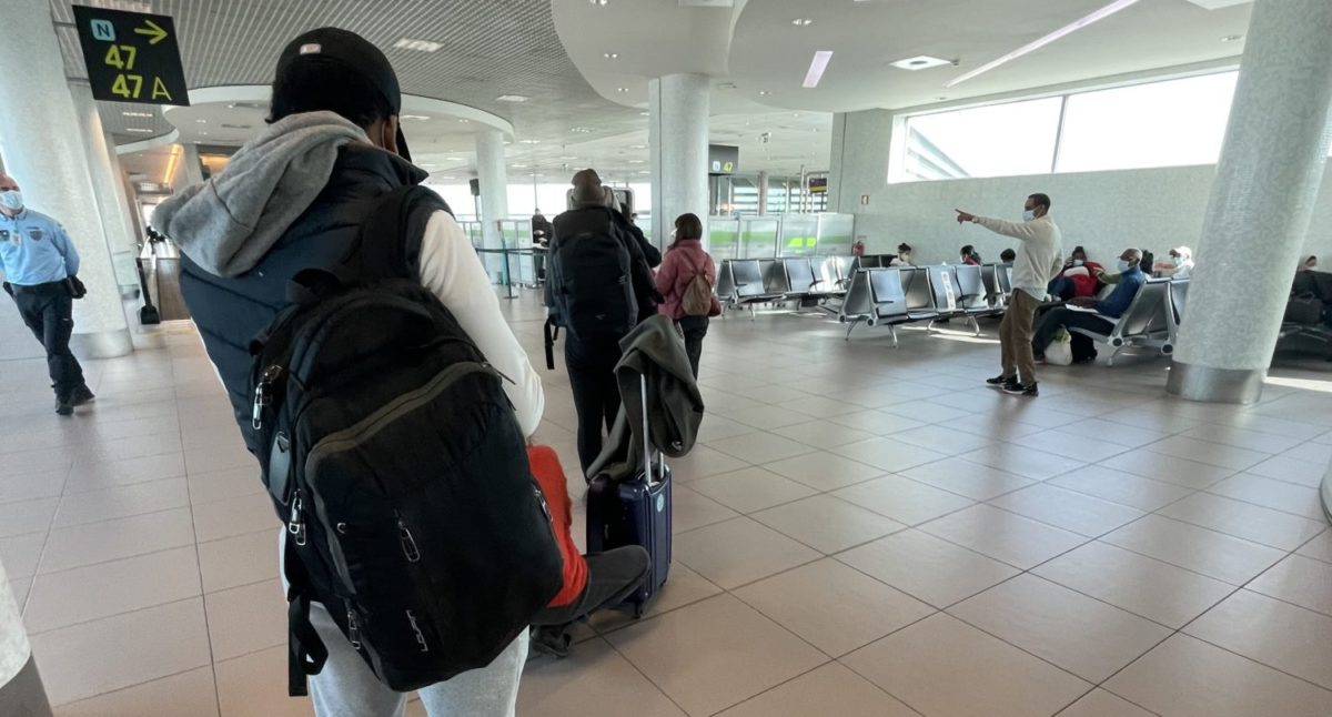 Pre-boarding screening in Lisbon