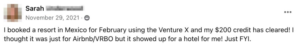 sarah facebook group comment