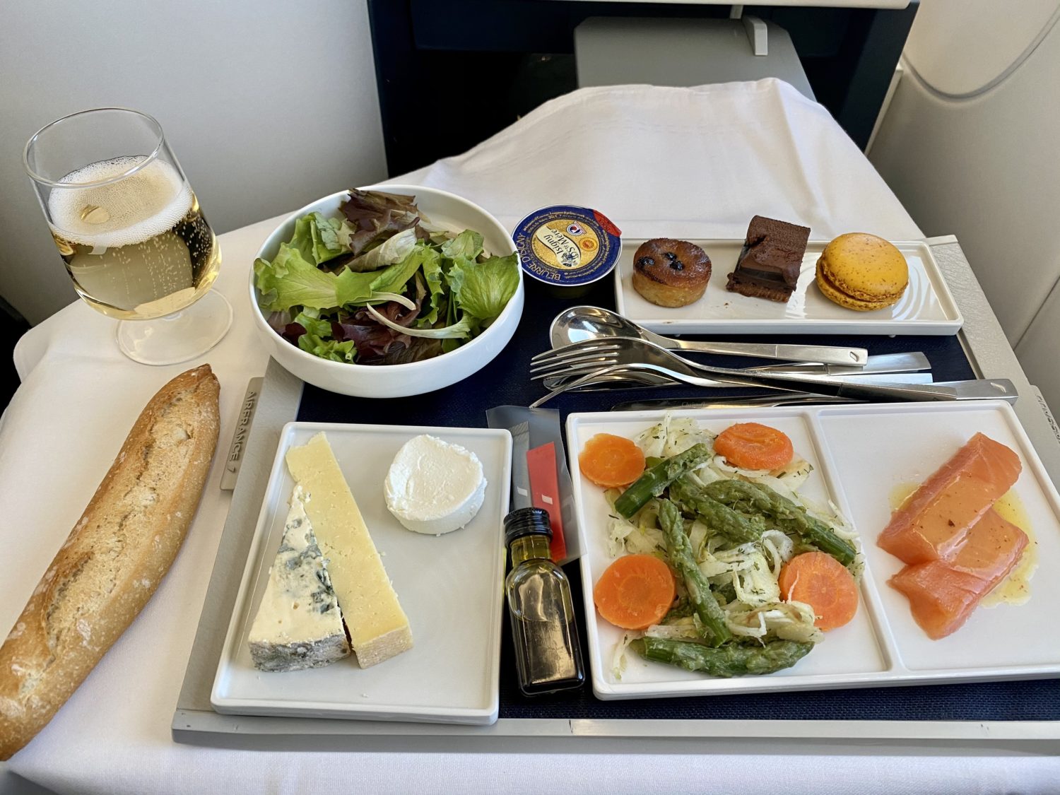air france business class meal