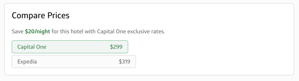 capital one travel expedia comparison