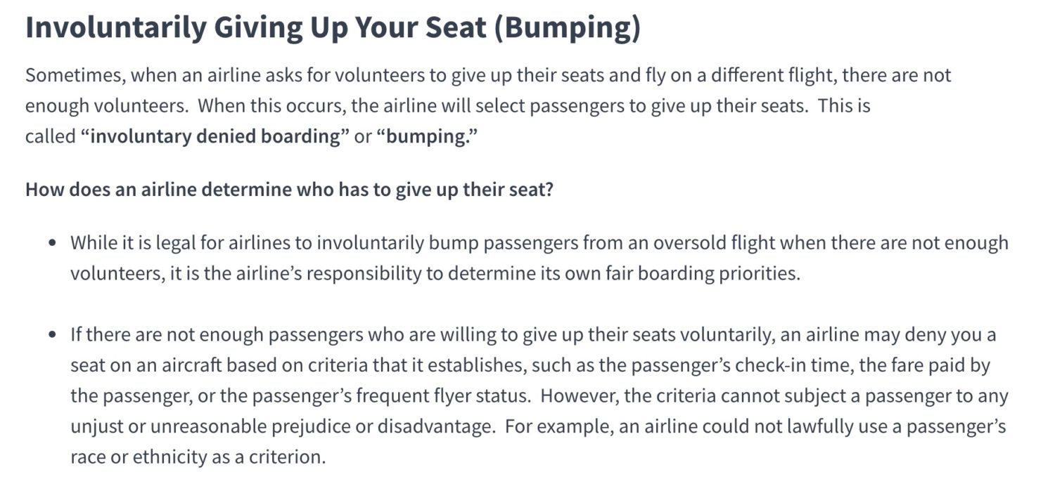 involuntary denied boarding definition