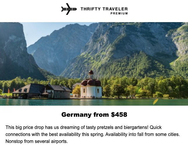 Cheap flights to Germany