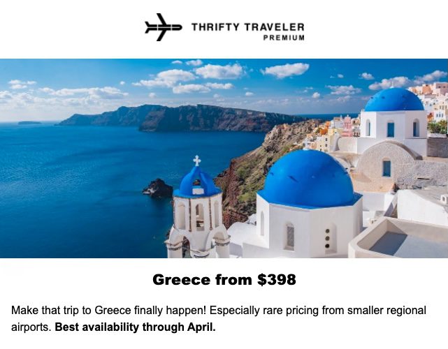 Cheap flights to Greece