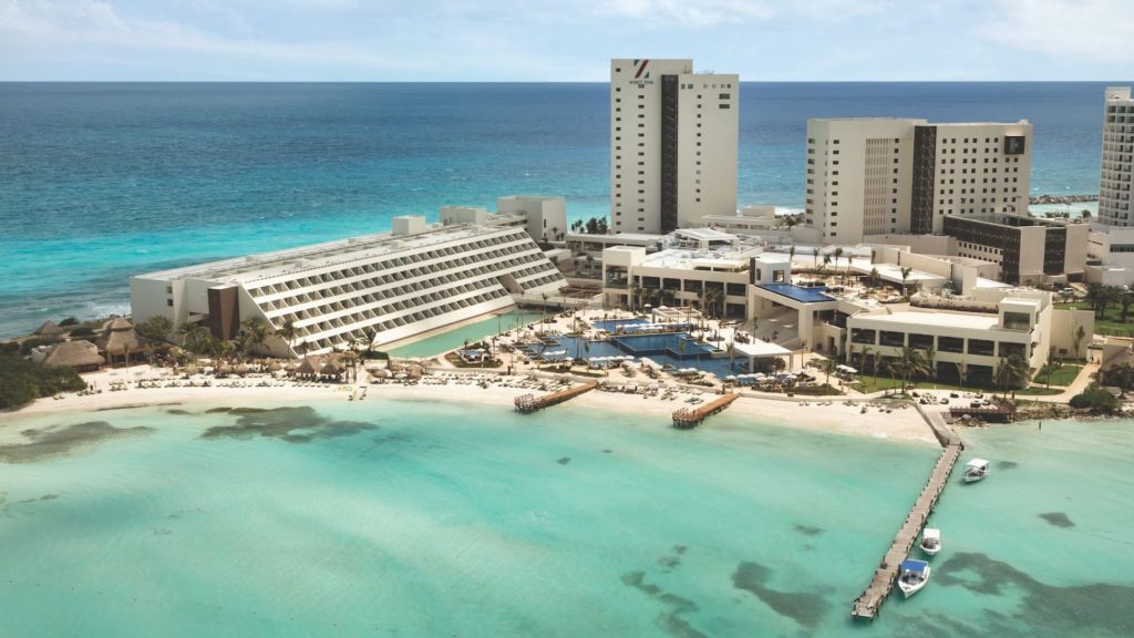 A Gem in the Hotel Zone: A Review of the Hyatt Ziva Cancún All-Inclusive Resort 1 hyatt ziva cancún aerial view