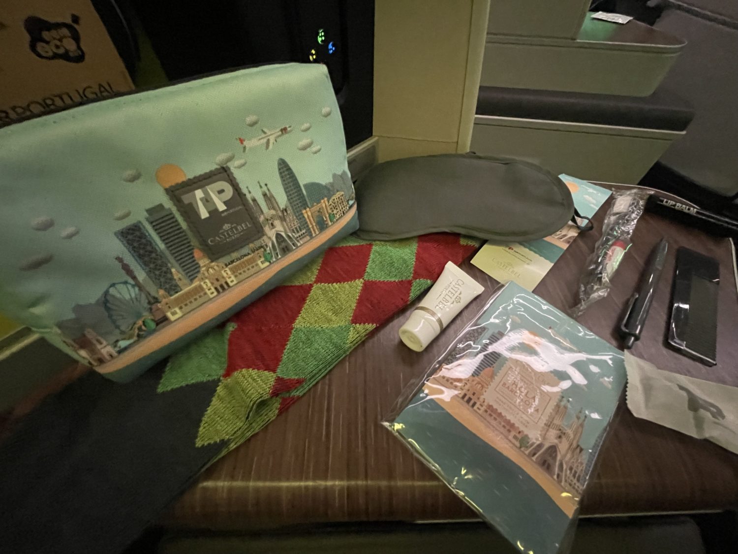 TAP business class goodie bag