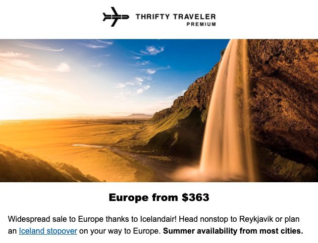 Cheap flights to Europe