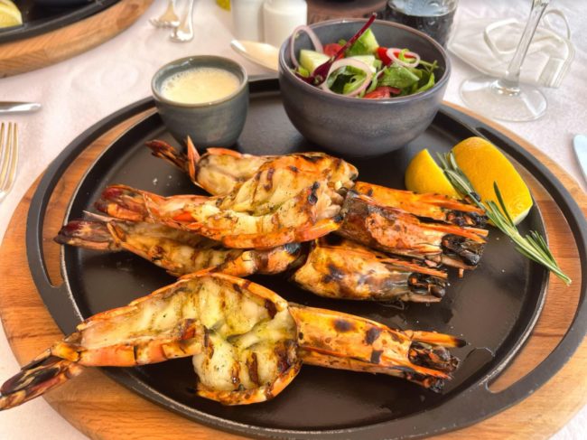 A Dubai Dream: A Review of the Al Maha, A Luxury Collection Desert Resort & Spa 77 al maha prawns