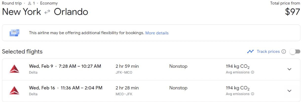 Cheap flights to Disney World