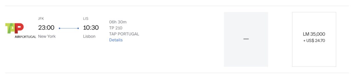 TAP Avianca LifeMiles