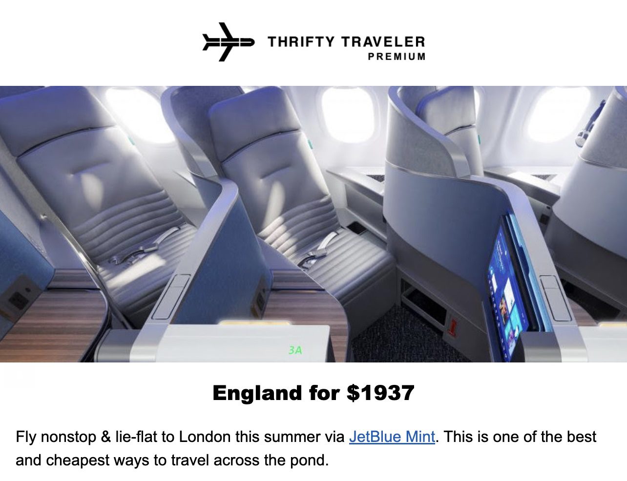 Business class flights to London