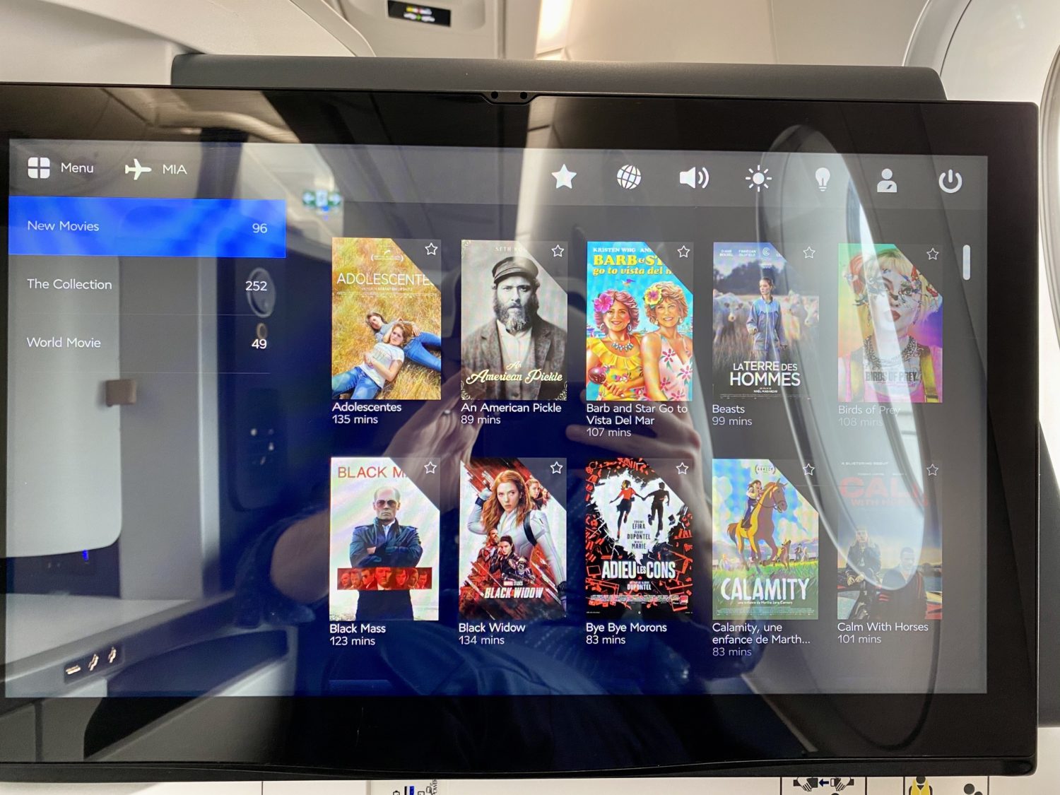 air france business class entertainment selection