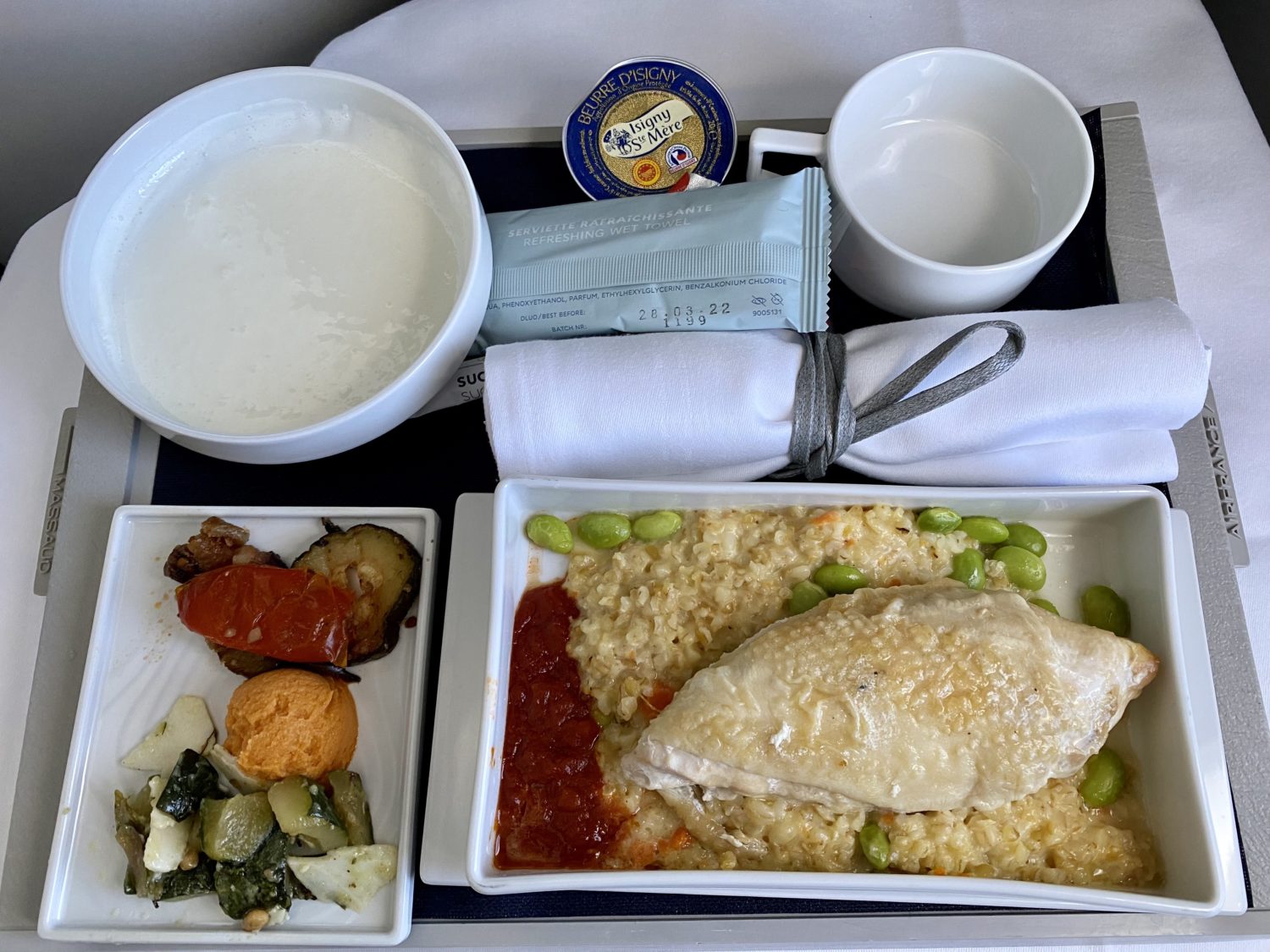air france business class meal