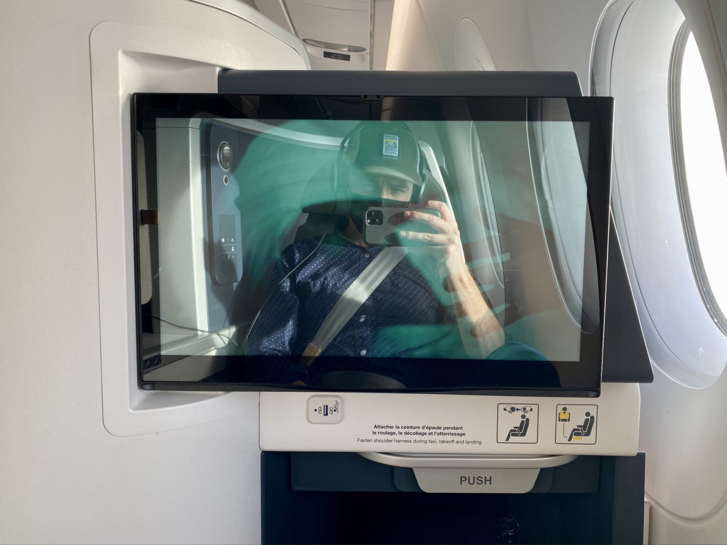 air france business class screen