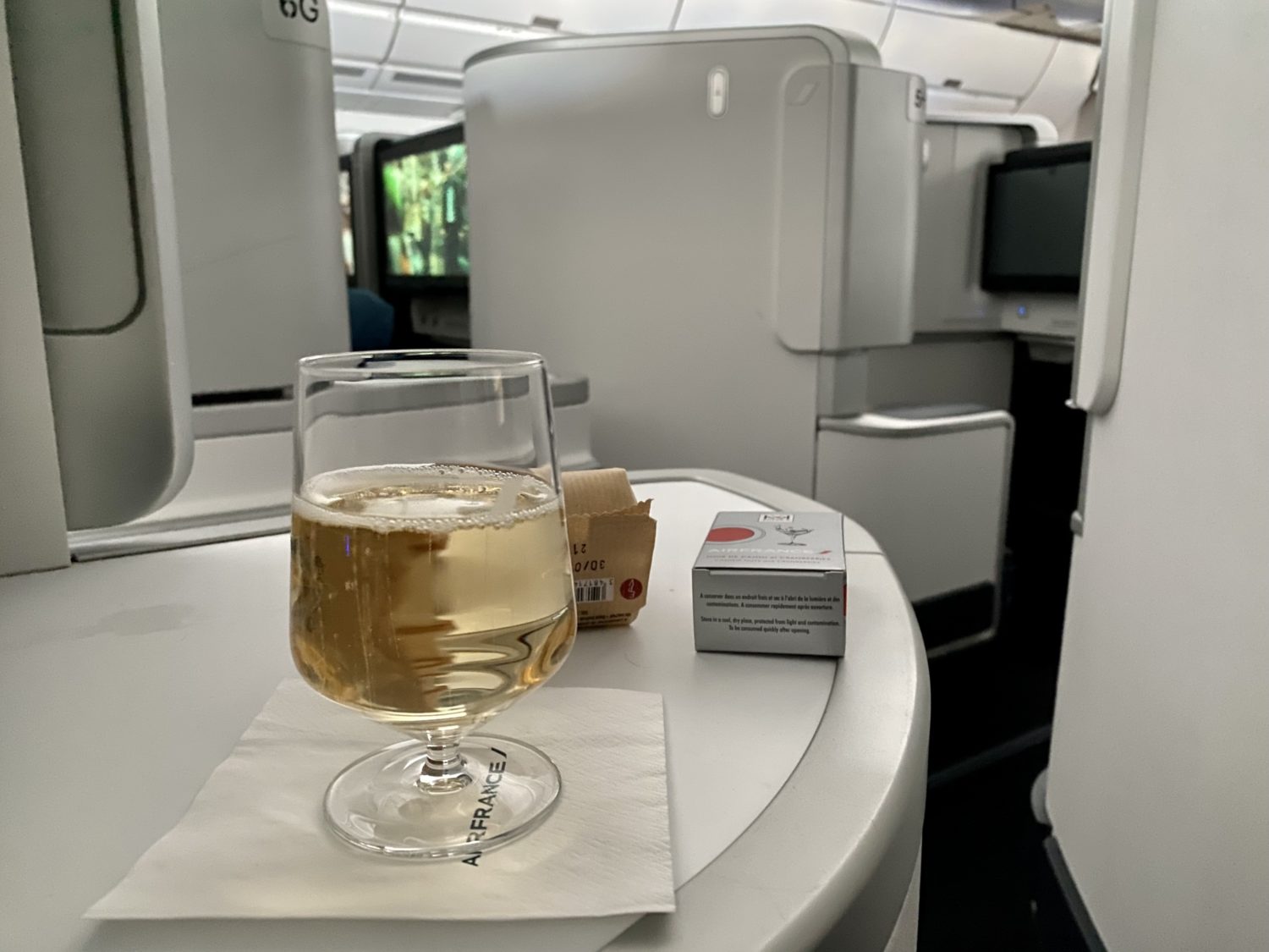 air france business class snacks