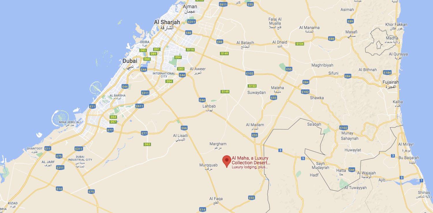 al maha resort map