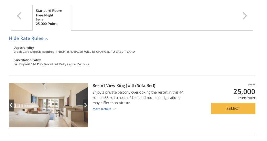 hyatt ziva cancún points booking